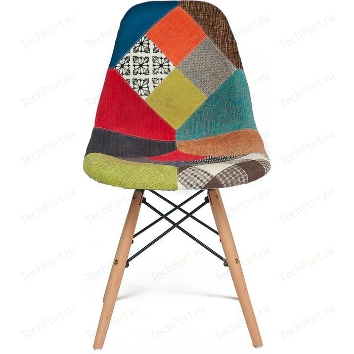 Стул TetChair Secret De Maison CINDY SOFT (EAMES) (mod. 023) дерево береза/металл/мягкое сиденье/ткань мультицвет стул tetchair maxi каркас бук сиденье ткань натуральный бук цвет сиденья оранжевый мягкое сиденье