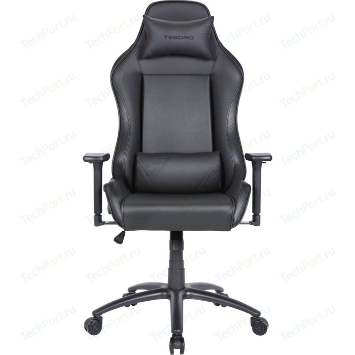 Кресло компьютерное игровое TESORO Alphaeon S1 TS-F715 black/carbon fiber texture