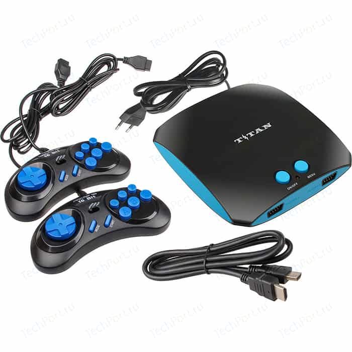Игровая приставка Магистр Titan + 555 игр, HDMI - кабель, джойстики. 16bit