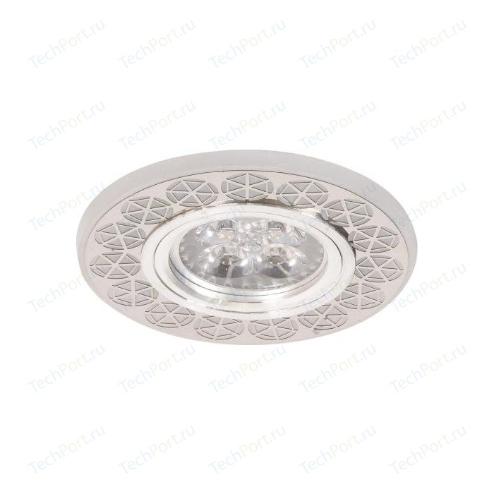 Светильник Imex IL.0030.0502 MR16+LED 3W 4000K, встраиваемый акрил, CH/WH+CH