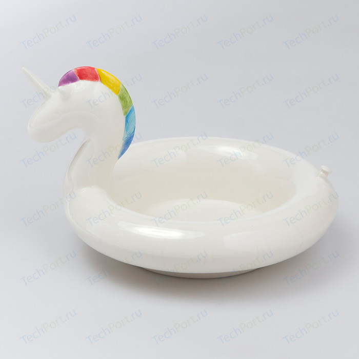 Миска сервировочная керамическая Doiy Floatie unicorn