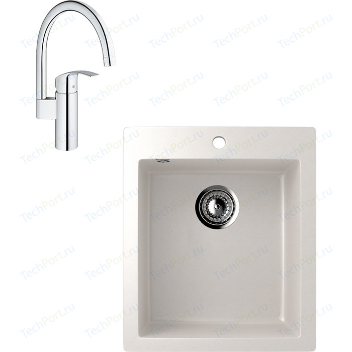 Смеситель для кухни grohe eurosmart new с высоким изливом хром 33202002 сборка