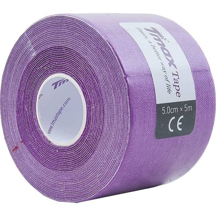 Тейп кинезиологический Tmax Extra Sticky Lavender (5 см x 5 м), 423198, фиолетовый тейп кинезиологический tmax extra sticky biege 7 5 см x 5 м 423914 телесный