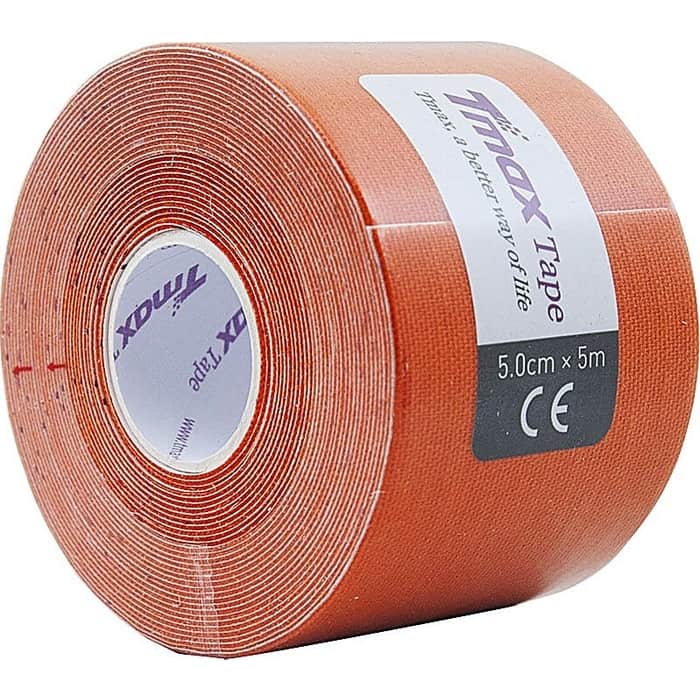 Тейп кинезиологический Tmax Extra Sticky Orange (5 см x 5 м), 423167, оранжевый тейп кинезиологический tmax extra sticky biege 7 5 см x 5 м 423914 телесный