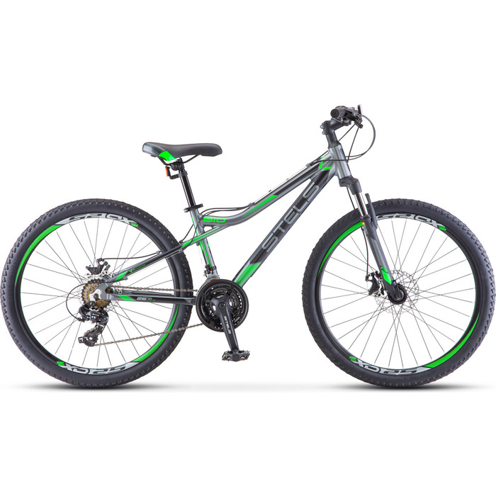 Велосипед Stels Navigator 610 MD 26 V040 (2019) 14 серый/зеленый велосипед stels navigator 670 md 2015