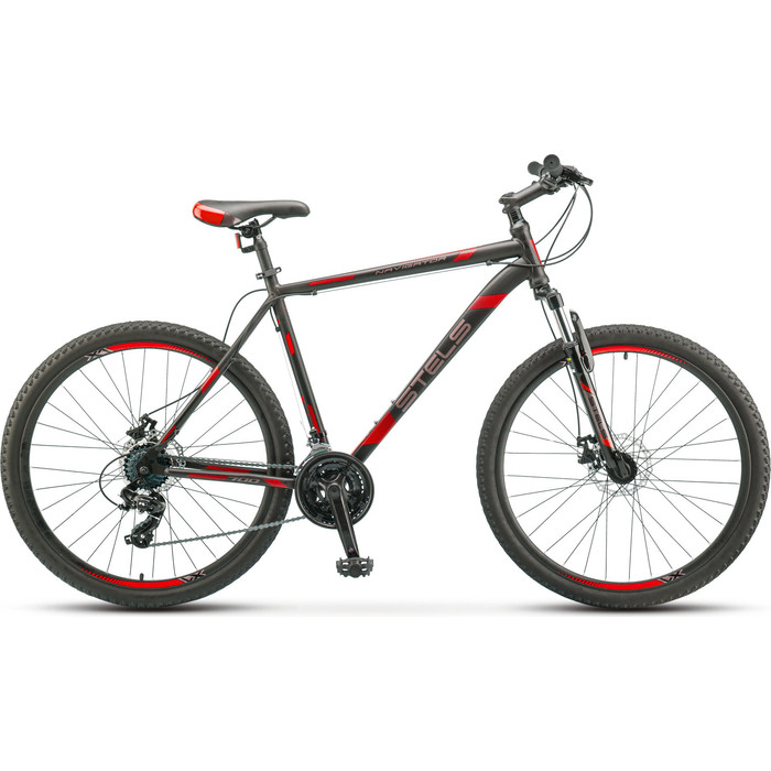 Велосипед Stels Navigator 700 MD 27.5 F010 (2019) 17.5 черный/красный велосипед stels navigator 670 md 2015