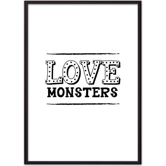 Фото - Постер в рамке Дом Корлеоне Love monsters 50x70 см постер в рамке дом корлеоне полет 50x70 см