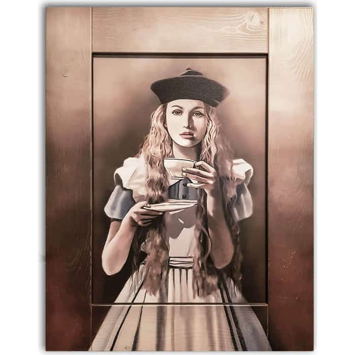 Картина с арт рамой Дом Корлеоне Алиса в стране чудес 80x100 см низовский а 100 великих чудес света