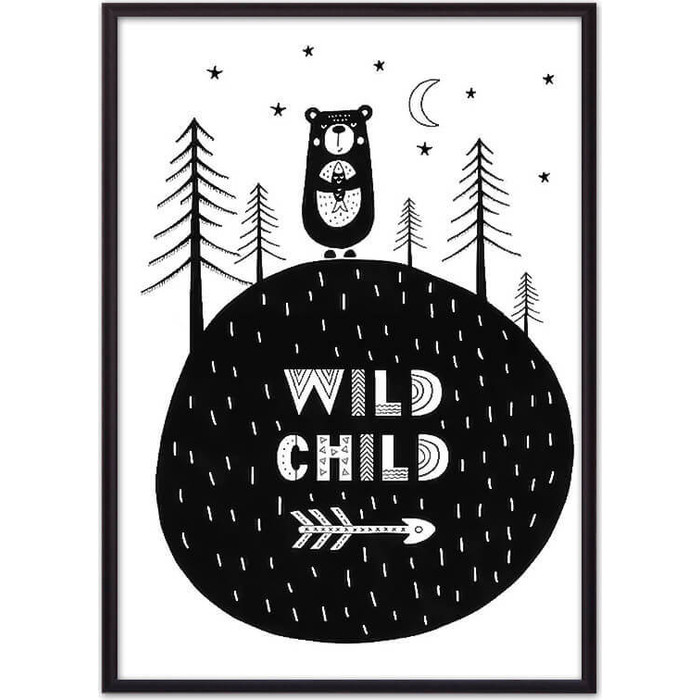 Постер в рамке Дом Корлеоне Медведь Wild child 30x40 см boyle t c wild child