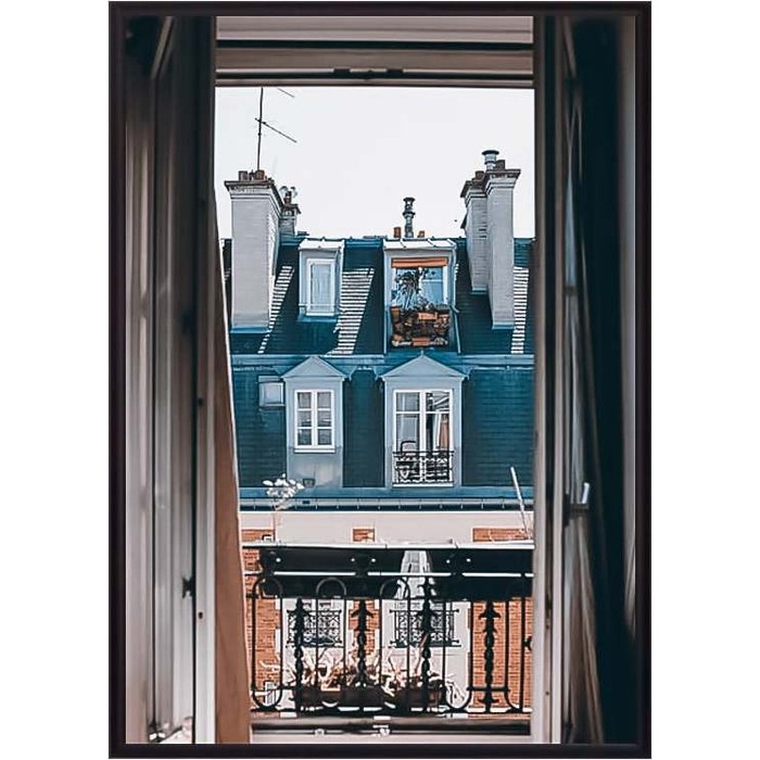 Постер в рамке Дом Корлеоне Окно в Париж 21x30 см постер в рамке дом корлеоне крыша дома париж 21x30 см