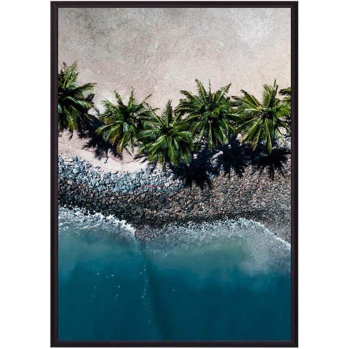 Постер в рамке Дом Корлеоне Пальмы на пляже 40x60 см