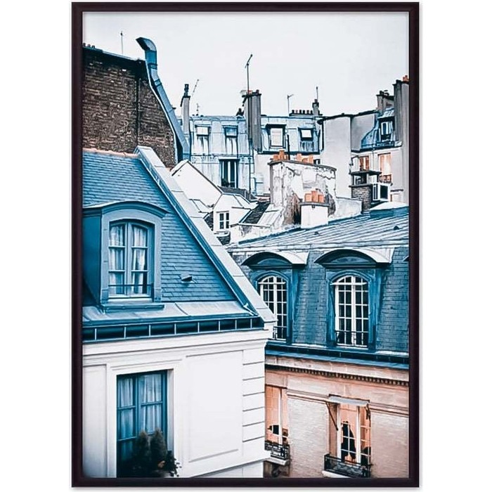 Постер в рамке Дом Корлеоне Парижские крыши 40x60 см