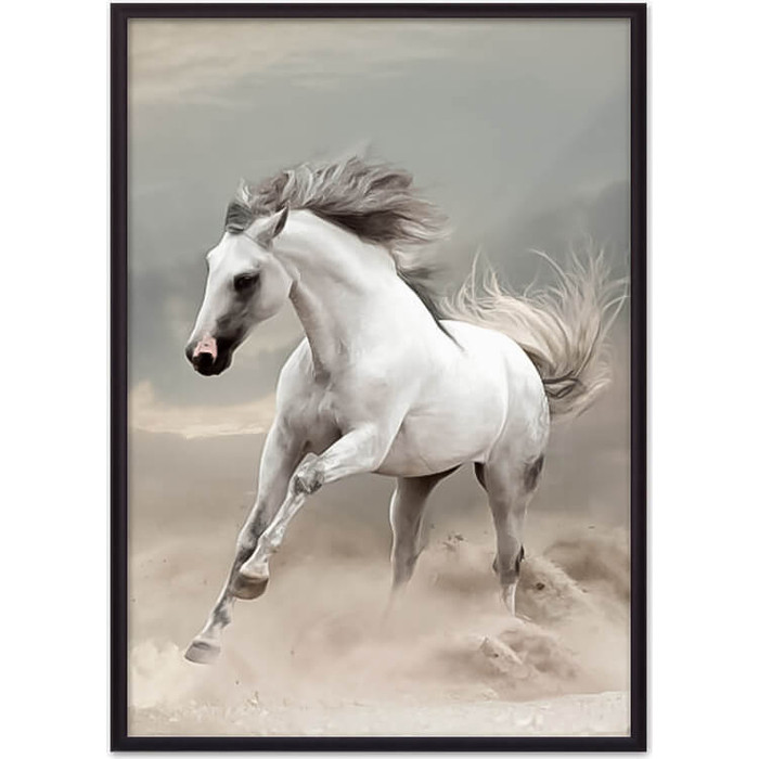 Постер в рамке Дом Корлеоне Резвая лошадь 40x60 см