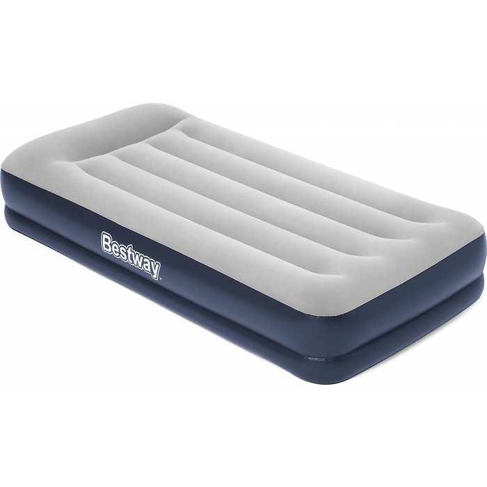 Надувная кровать Bestway Tritech Airbed 97х191х36см с подголовником, встр.насос 220В, 67723 BW надувная кровать bestway tritech airbed queen built in ac pump 67403 темно синий