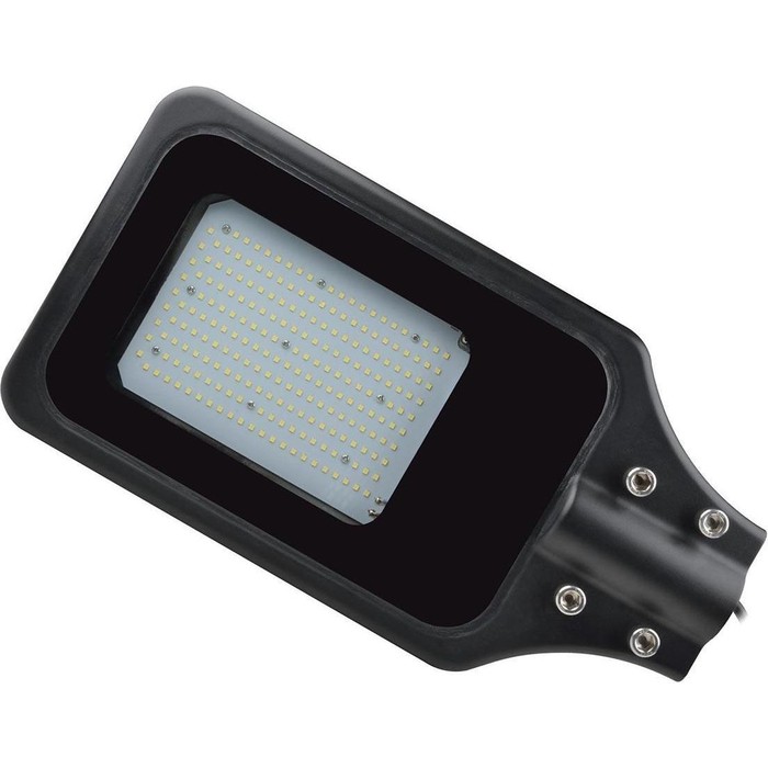 Уличный светодиодный светильник консольный Uniel ULV-R23H-100W/4000K IP65 Black светильник uniel ulu s71a 12w 4000k sensor ip65 black ulu s