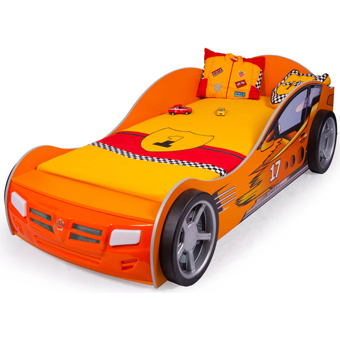Кровать-машина ABC-KING Champion 190x90 оранжевая кровать машина cilek racecup 190x90