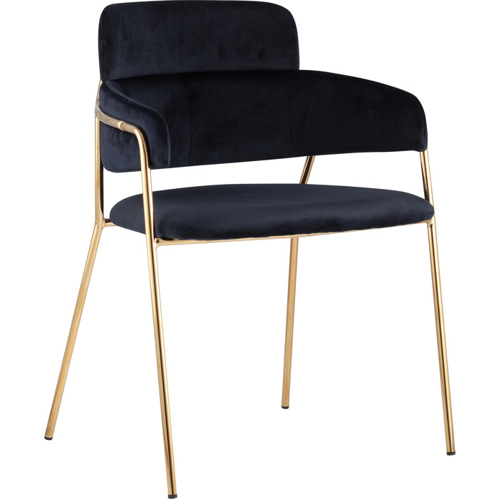 Стул Stool Group Полин вельвет темно-синий FDC6085 midnight blue FUT-78