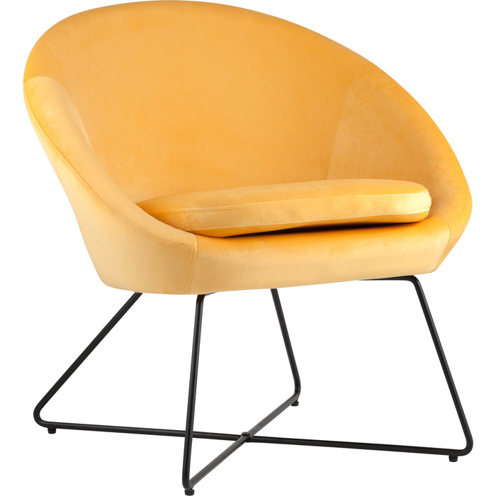 Кресло Stool Group Колумбия вельвет оранжевый Doumbia HLR-22 пуф stool group джерри вельвет темно бирюзовый mc161 2 hlr 59