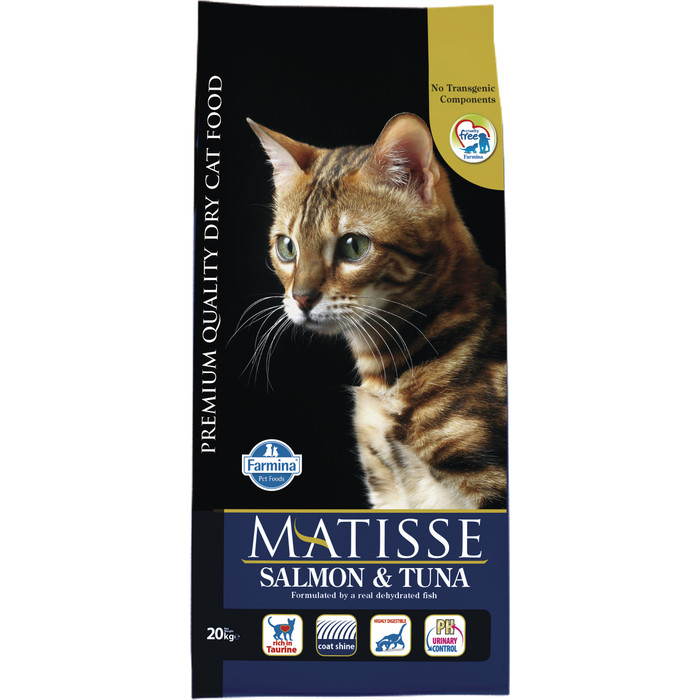Сухой корм Farmina Matisse Adult Cat Salmon & Tuna c лососем и тунцом 20кг
