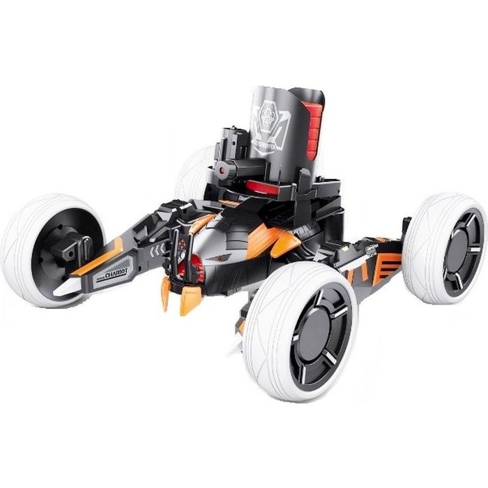 Радиоуправляемая боевая машина Keye Toys Universe Chariot, лазер, диски, оранжевая, Ni-Mh и З/У, 2.4G