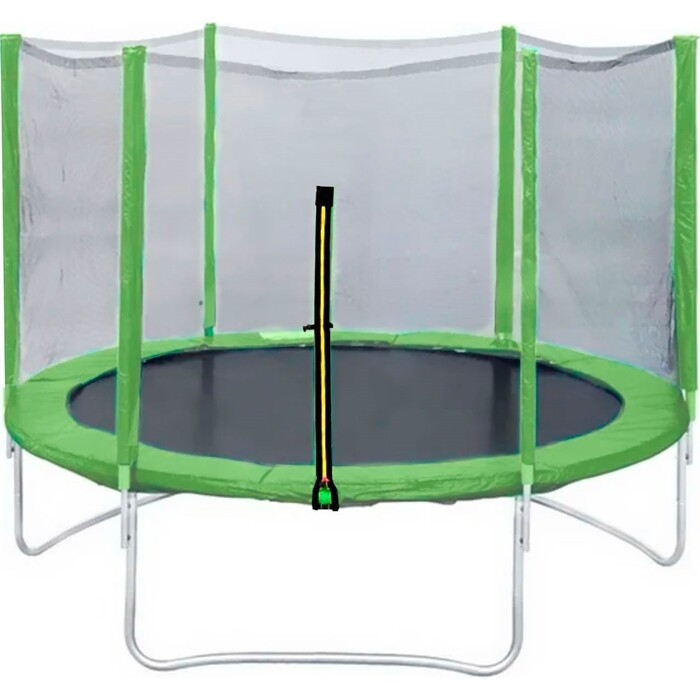 Батут DFC Trampoline Fitness 10ft наружн.сетка, св.зеленый (305см) батут dfc outra mini trampoline 50х50 цвет синий зеленый сетка диаметр 127 см
