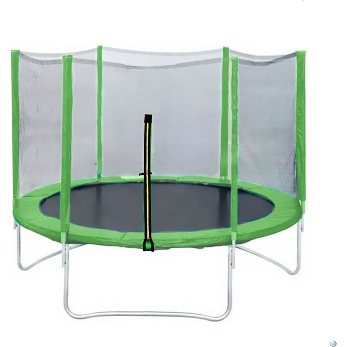 Батут DFC Trampoline Fitness 12ft наружн.сетка, св.зеленый (366см) батут dfc outra mini trampoline 50х50 цвет синий зеленый сетка диаметр 127 см