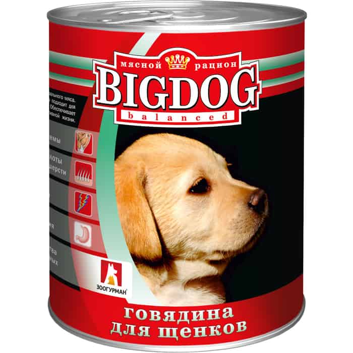 Консервы Зоогурман BIG DOG для щенков 850г