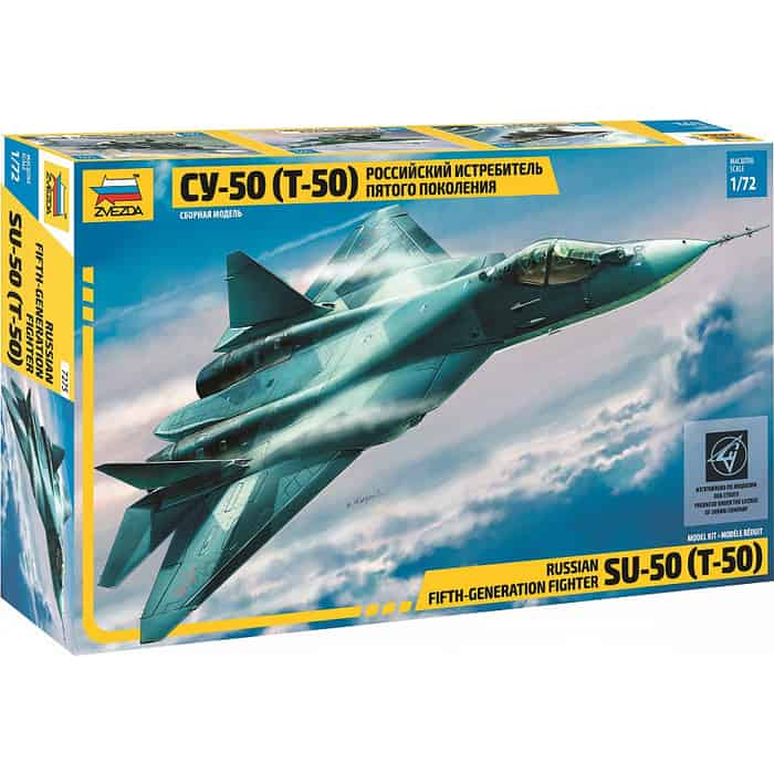 Сборная модель Звезда Самолёт пятого поколения Су - 50 (Т - 50), 1/72 - ZV - 7275