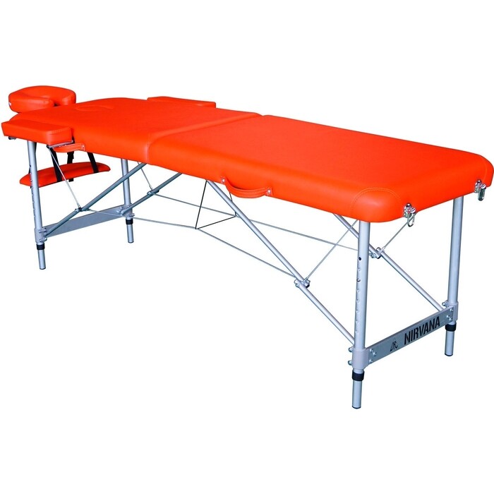 Массажный стол DFC Elegant, 186x60x4 см, алюм. ножки, цвет оранжевый (Orange) сумка женская david jones цвет оранжевый cm3813 orange