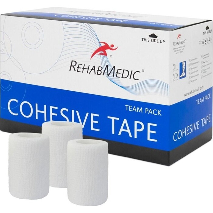 Тейп Rehab Cohesive Tape, арт. RMV0213WH, поливискоза, 7.5см x 4.6м, уп. 20 шт, бел