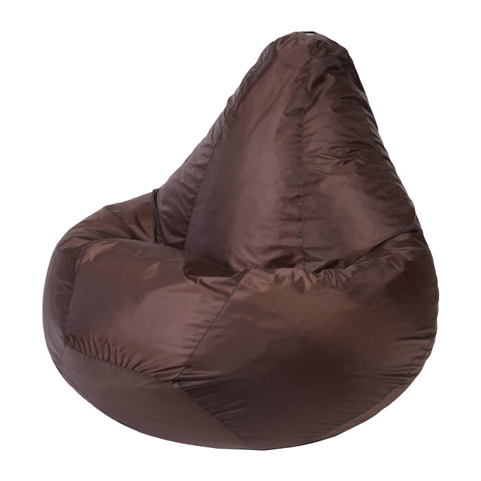 Кресло-мешок Bean-bag Груша коричневое оксфорд XL пуффбери кресло мешок груша оксфорд l бежевый оксфорд