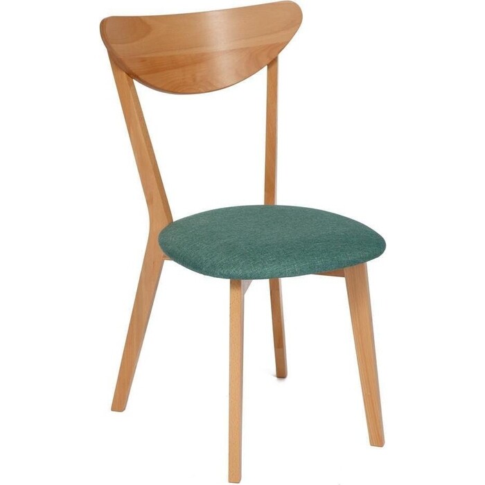Стул TetChair Maxi натуральный обивка морская волна/мягкое сиденье стул tetchair maxi каркас бук сиденье ткань натуральный бук цвет сиденья оранжевый мягкое сиденье