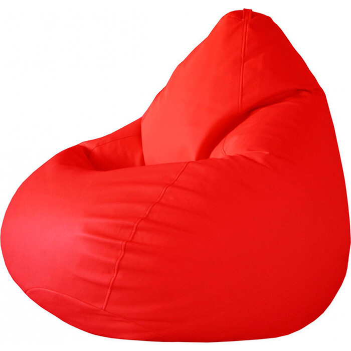 Кресло-мешок Папа Пуф Экокожа красный 3XL 150x100