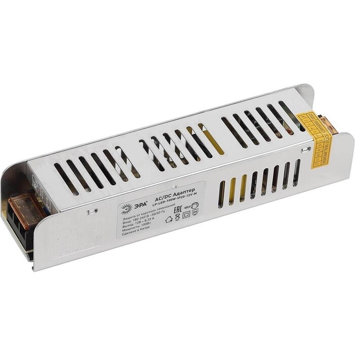 Блок питания ЭРА 12V 100W IP20 8,33A LP-LED-100W-IP20-12V-M Б0044741 блок питания ac 230 dc 12v ip20 100w lsa ps12v ip20 100w