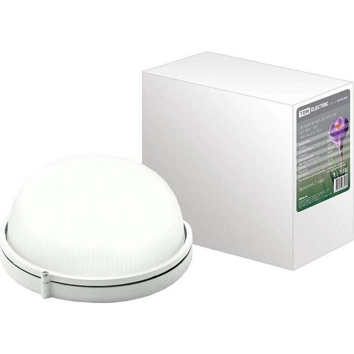 Светильник TDM ELECTRIC Светодиодный LED ЖКХ 1301 1000 Лм 8 Вт IP54 светильник светодиодный аргос трейд дбп жкх эконом 7983793