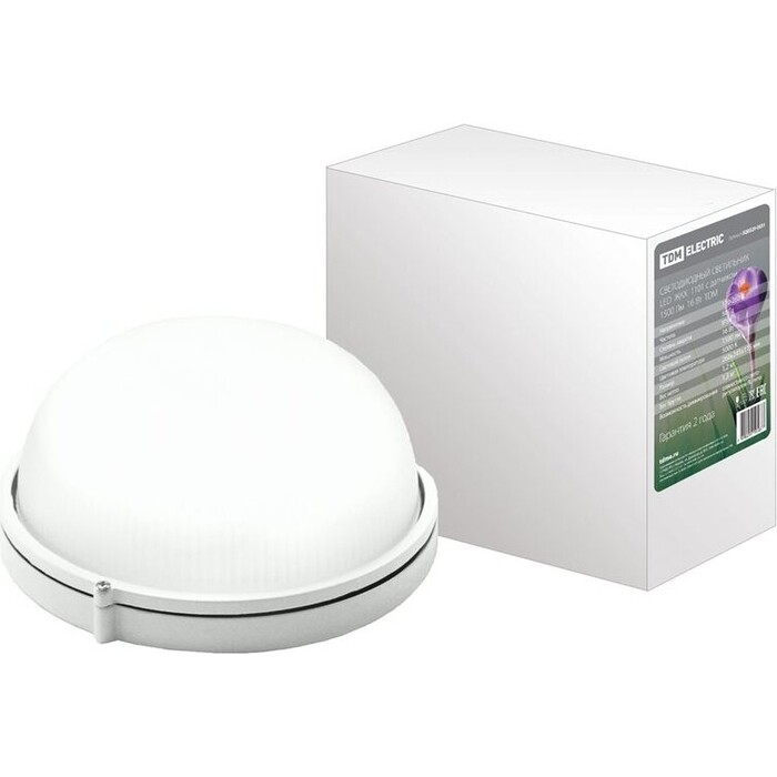 Светильник TDM ELECTRIC Светодиодный LED ЖКХ 1101 с датчиком 1500 Лм 16 Вт IP54 светильник светодиодный аргос трейд дбп жкх эконом 7983793