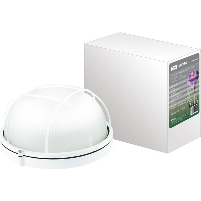 Светильник TDM ELECTRIC Светодиодный LED ЖКХ 1102 1500 Лм 16 Вт IP54 светильник светодиодный аргос трейд дбп жкх эконом 7983793