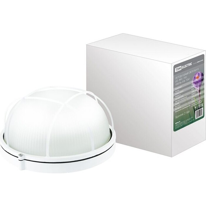 Светильник TDM ELECTRIC Светодиодный LED ЖКХ 1302 1000 Лм 8 Вт IP54 светильник светодиодный аргос трейд дбп жкх эконом 7983793