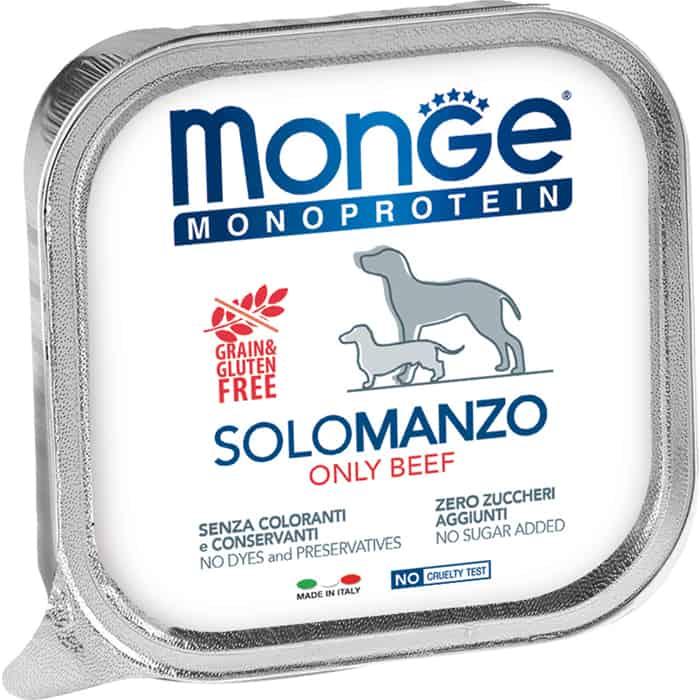 Консервы Monge Dog Monoprotein Solo для собак паштет из говядины 150 г