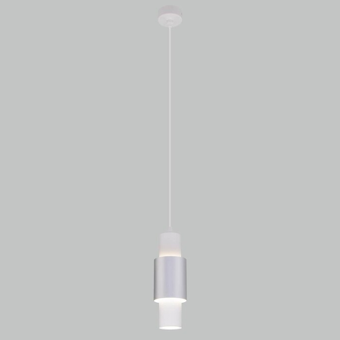 Светильник Eurosvet Подвесной светодиодный Bento 50204/1 белый/матовое серебро