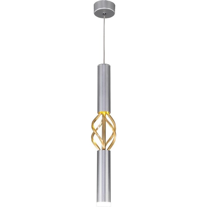 Светильник Eurosvet Подвесной светодиодный Lance 50191/1 LED матовое серебро/матовое золото