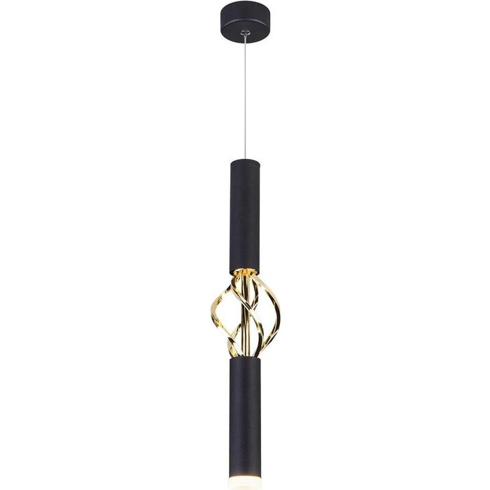 Светильник Eurosvet Подвесной светодиодный Lance 50191/1 LED черный/золото