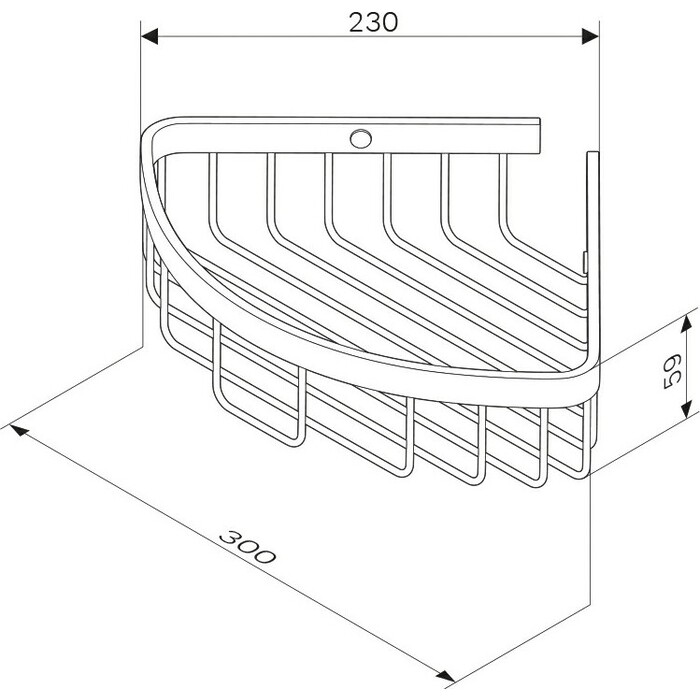 Полка am pm sense l a7453100 хром