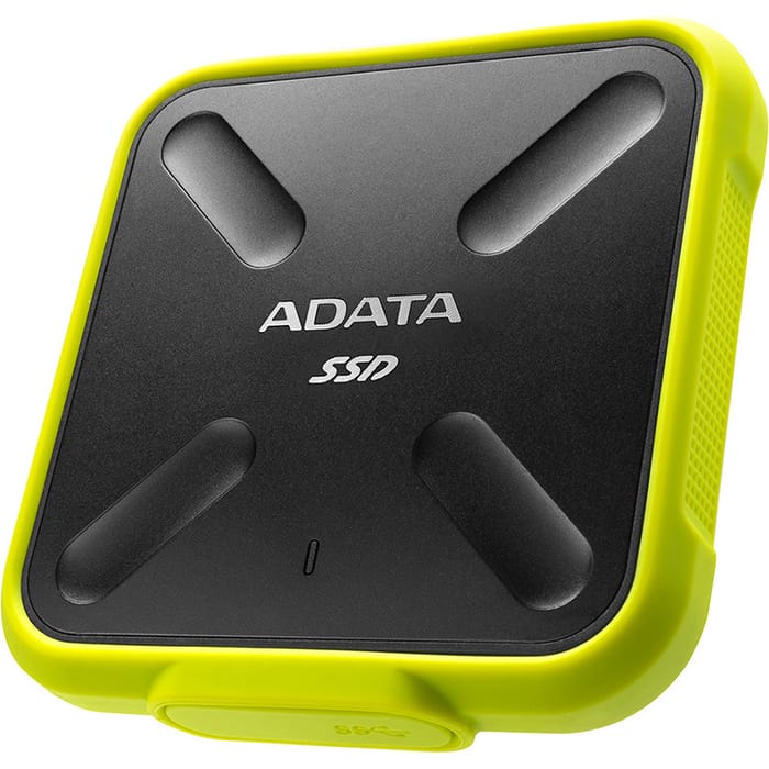 SSD накопитель ADATA 1TB SD700, External, USB 3.1, [R/W -440/430 MB/s] 3D-NAND, желтый