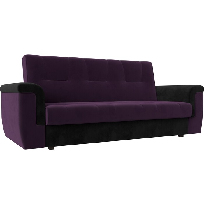Прямой диван АртМебель Эллиот велюр фиолетовый черный диван прямой эллиот велюр