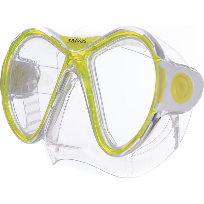 Маска для плавания Salvas Kool Mask, арт. CA550S2TGSTH, закален.стекло, силикон, р. Senior, желтый маска для плавания submarine omar 13 желтый
