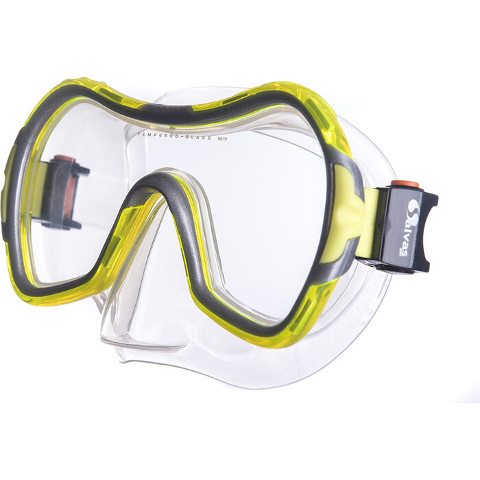 Маска для плавания Salvas Viva Sr Mask, арт. CA535S1GYSTH, закален.стекло, силикон, р. Senior, желтый маска для плавания submarine omar 13 желтый