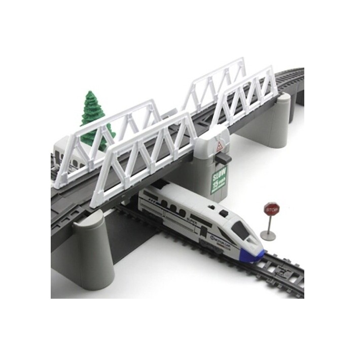 Железная дорога BSQ с раздвижным мостом, скоростной поезд, длина полотна 914 см - BSQ-2184