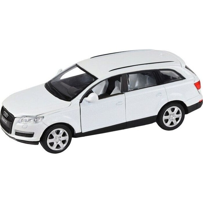 Машина Автопанорама Audi Q7, белый, масштаб 1:32, свет, звук, инерция - JB1251391