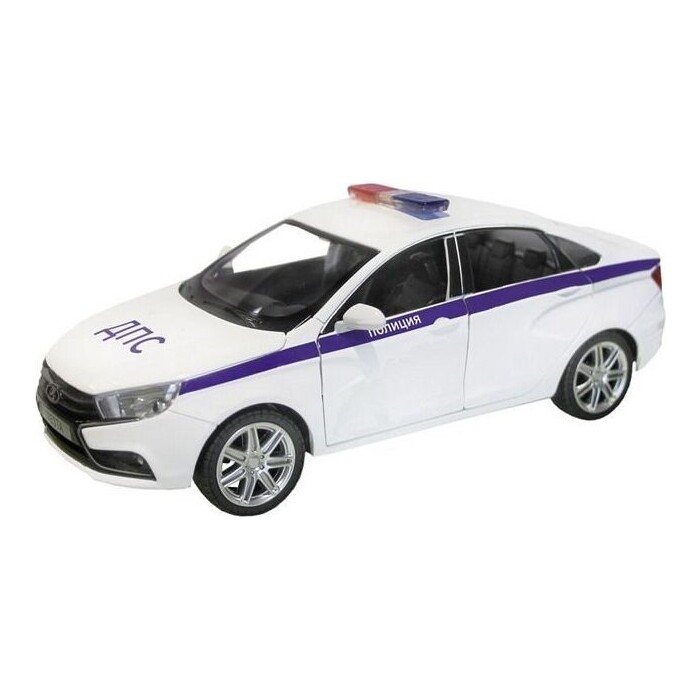 Машина Автопанорама LADA VESTA Полиция седан, 1:24, свет, звук - JB1251151